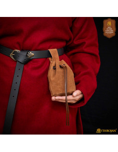 Middeleeuws zakje voor reenactors - kleur bruin 2