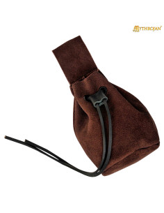 Bolsita medieval para recreacionistas - color marrón oscuro