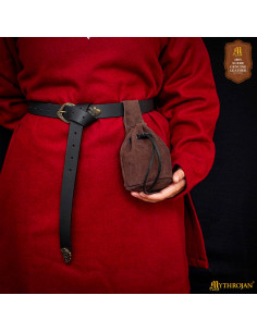 Bolsita medieval para recreacionistas - color marrón oscuro 2