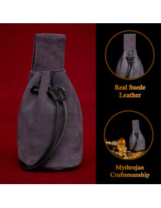 Mittelalterliche Tasche für Reenactoren - dunkelblau 2