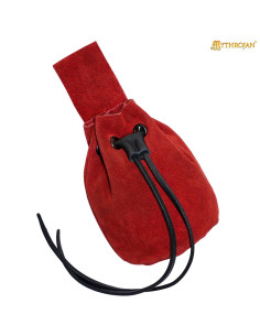 Mittelalterliche Tasche für Reenactor - rote Farbe