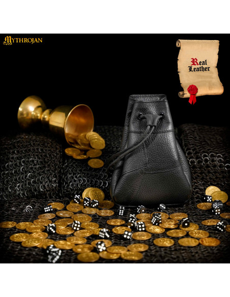 Middeleeuwse bedelzak, zwarte kleur