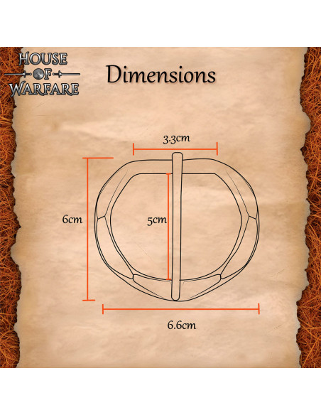 Middeleeuwse handgemaakte gesp voor...