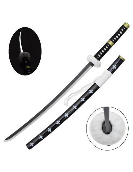 Katana Trafalgar fra One Piece med lys