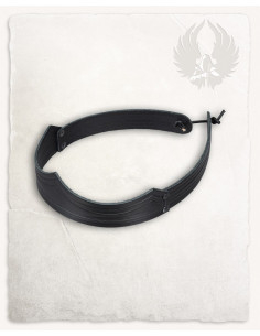 Diadema sencilla corona celta de Isidor en cuero - negra 2