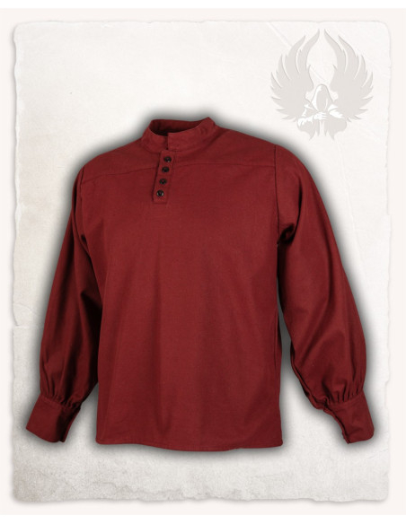 Camisa Medieval Bartold en color rojo...
