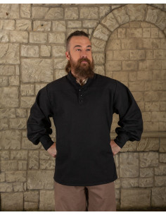 Medieval Bartold skjorte i sort