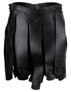 Middeleeuwse leren rok model Lilith, zwarte kleur
