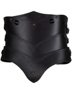 Middeleeuwse leren korset model Lilith, kleur zwart