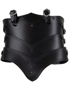 Middeleeuwse leren korset model Lilith, kleur zwart 2