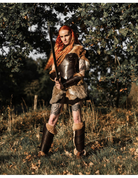 Medievaler Leder-Corsett Modell...