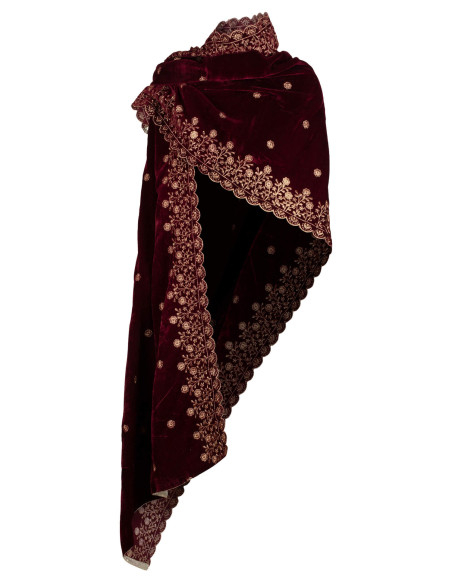 Middelalderligt tørklæde dekoreret...