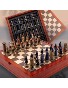Handgefertigtes maurisches und christliches Schach