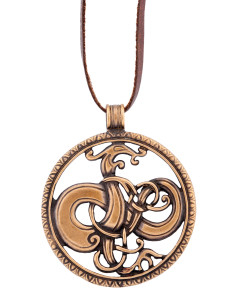 Colgante Dragón Vikingo estilo urnes en bronce