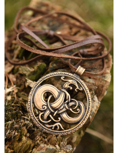 Vikingischer Drachenanhänger im Urnes-Stil aus Bronze 2