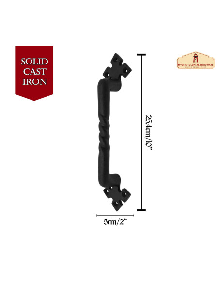 Tirador de puerta medieval en forja