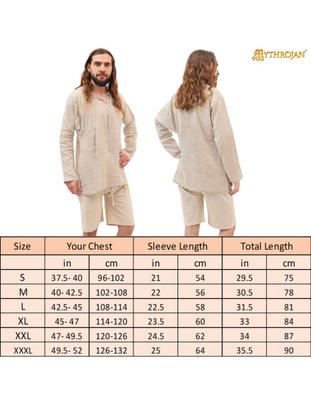 Kurze mittelalterliche Tunika Modell...