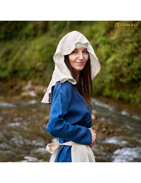 Velo Medieval en lino y algodón,...