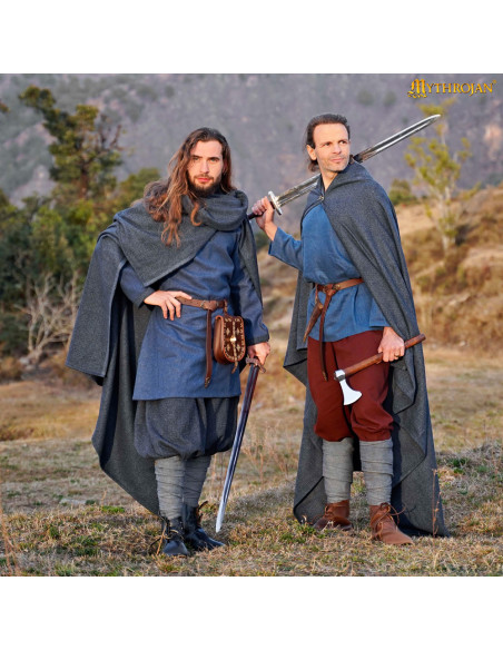 Capa vikinga medieval algodón modelo...