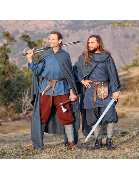 Middeleeuwse Vikingcape van katoen,...
