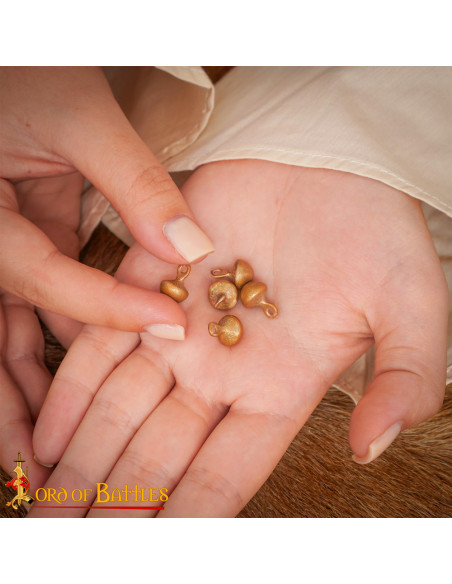 Pack 5 botones medievales en bronce