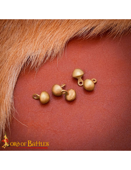 Pack 5 botones medievales en bronce