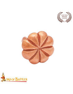 Pack mit 5 Gürtelschmuckstücken Modell Blume aus Bronze