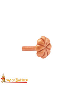 Pack 5 adornos para cinturón modelo Flor en bronce 2