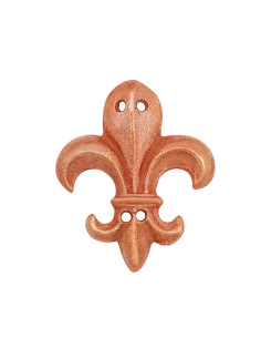 Adorno Flor de Lis en bronce para cinturones