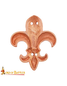 Adorno Flor de Lis en bronce para cinturones 2