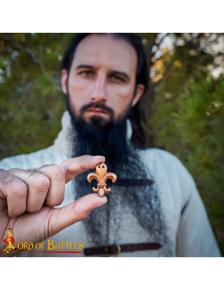 Adorno Flor de Lis i bronze til bælter