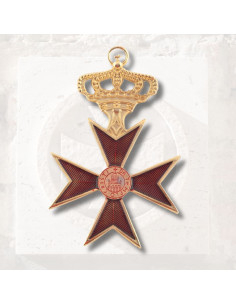 Medalla Templaria dorada y roja