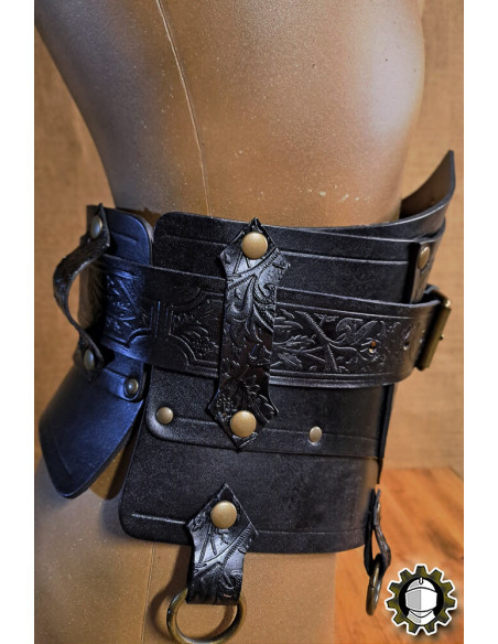Corsé medieval cuero con cinturón... Corsé medieval cuero con cinturón...