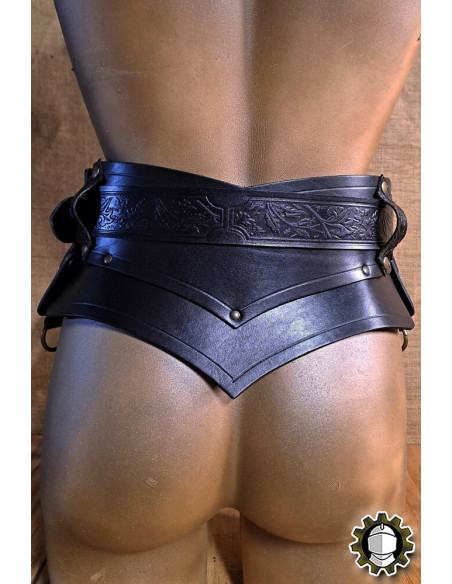 Mittelalterliches Leder-Corsett mit...