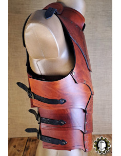 Medievale Rüstung aus Leder Modell Cicero, braun 2