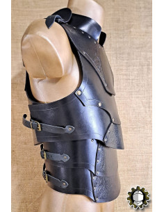 Medievale Lederrüstung Modell Cicero, schwarz 2