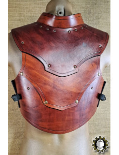 Peto medieval cuero modelo Cicero, color marrón 2