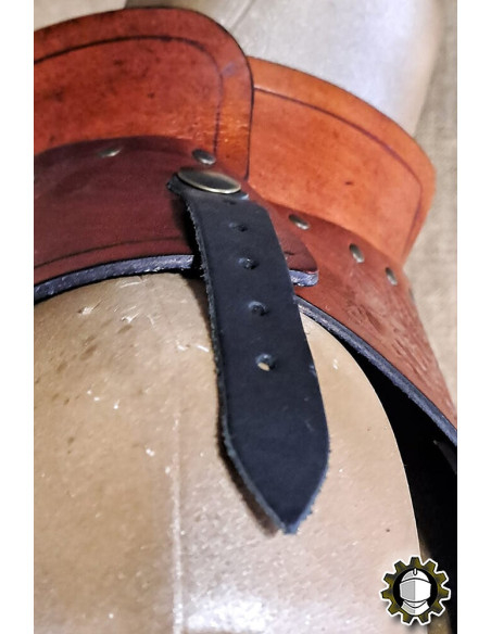 Medievales Leder-Hosenträger Modell...