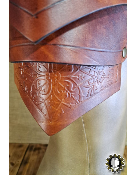 Hombreras medievales cuero modelo...