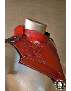 Gorjal medieval cuero modelo Senua, color marrón 2