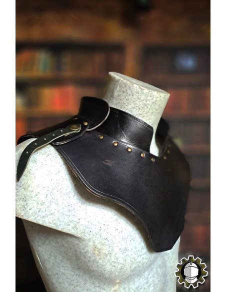 Middeleeuwse leren gorjal model...