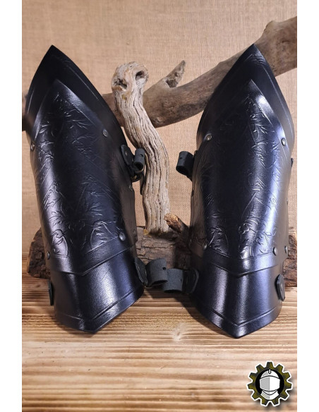 Brazaletes medievales cuero modelo...