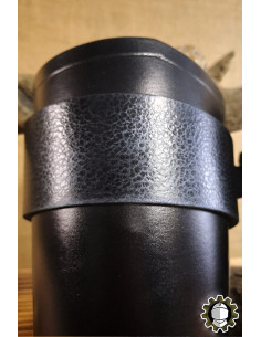 Mittelalterliche Lederarmreifen Modell Ragnall, schwarz 2
