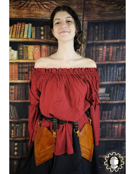 Escarcelas medievales en cuero modelo...