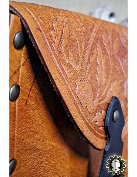 Mittelalterliche Lederhandtasche...