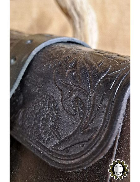 Medievaler Lederrucksack Modell...