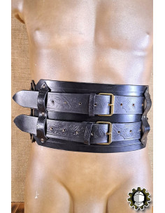 Breiter mittelalterlicher Gürtel aus Leder Modell Jaret,...