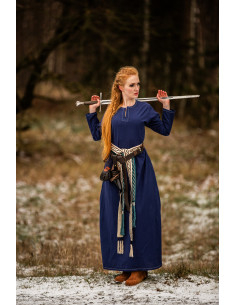 Vikingekjole til kvinder Helga i blå