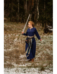 Vikingekjole til kvinder Helga i blå 2