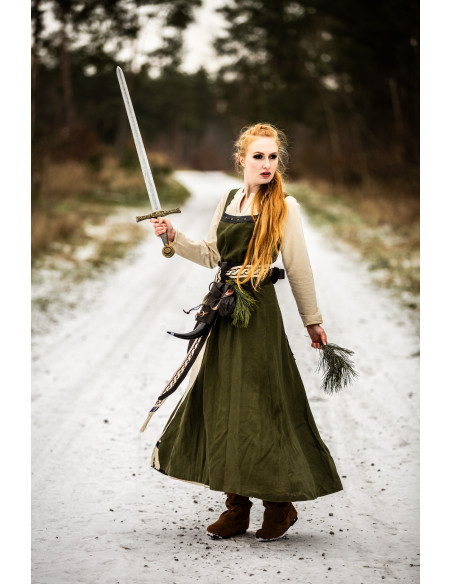 Sobrevestido vikingo Alena en lino,...